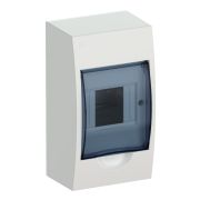 Корпус пластиковый ЩРН-П-4 IP41 белый IEK прозрачная дверь