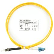 Шнур FOP(d)-9-LC-ST-1,5m оптический duplex 1,5м LC-ST 9/125 sm LSZH Cabeus