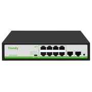 Коммутатор TC-P3S010 H/0820/AT/90 TIANDY 8 портов PoE + 2 порта RJ45 Uplink