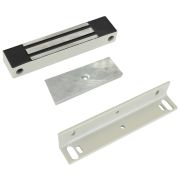 Замок ML-180K (с уголком), цвет Белый электромагнитный, 180 кг, 12V, 0.4 A