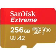 Карта памяти microSDXC 256Gb SanDisk Extreme Class 10 UHS-I U3 V30 A2 (SDSQXAV-256G-GN6MN)