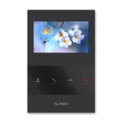 Монитор видеодомофона SLINEX SQ-04 Black цветной, настенный, 4.3