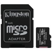 Карта памяти microSDXC 128Gb Kingston Canvas Select Plus Class 10 UHS-I U1 A1+адаптер