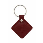 Брелок VIZIT-RF3.2 red Ключ RF (RFID-13.56 МГц). Кожаный брелок с тиснением логотипа красный