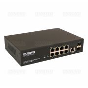 Коммутатор SW-80802/L(150W) управляемый L2 PoE Gigabit Ethernet на 8 RJ45 PoE + 2 x GE SFP порта