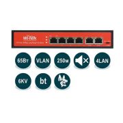 Коммутатор WI-PS205 v2 неуправляемый 4 PoE порта 100Base-TX + 2 100Base-TX