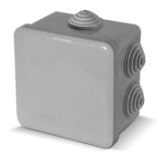 Коробка 80х80х50 распределительная IP55 7 вводов PE 120080